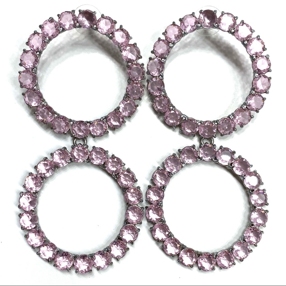 NEW For Love & Lemons Crystal Ball Drop Earrings - Picture 7 of 9